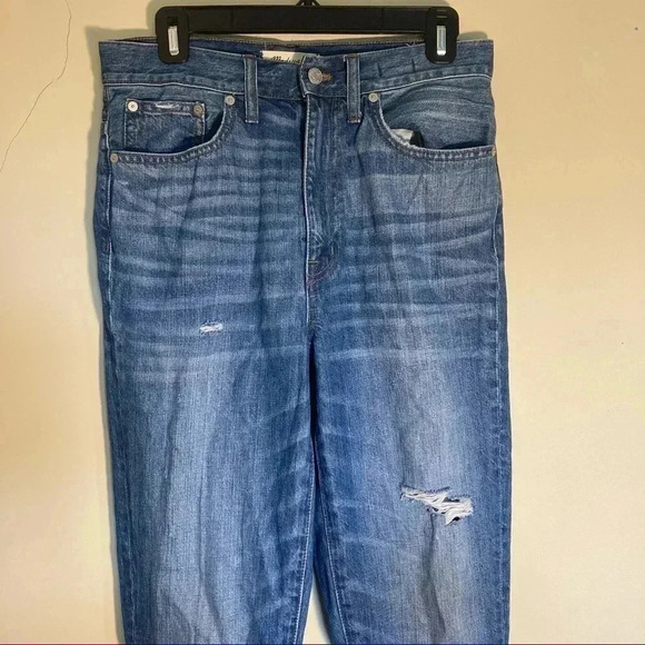 Madewell rigid skinny high  rise raw hem jeans - Picture 1 of 6